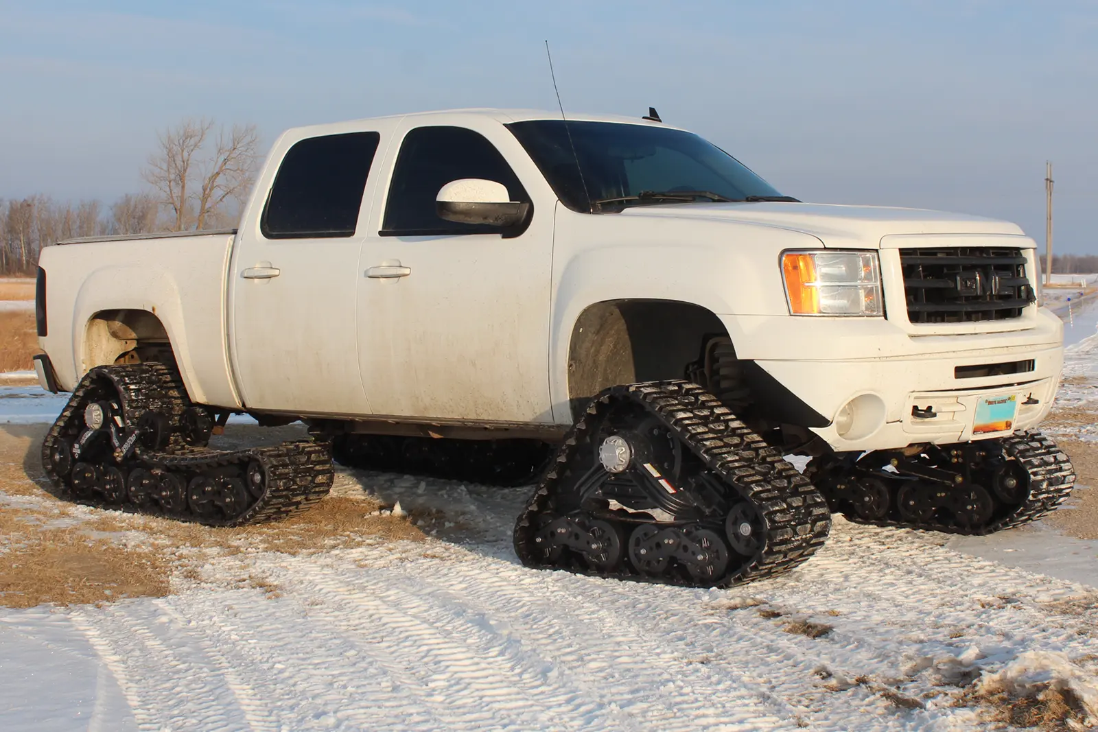 150M1-A2 Plus Tracks on a GMC Sierra